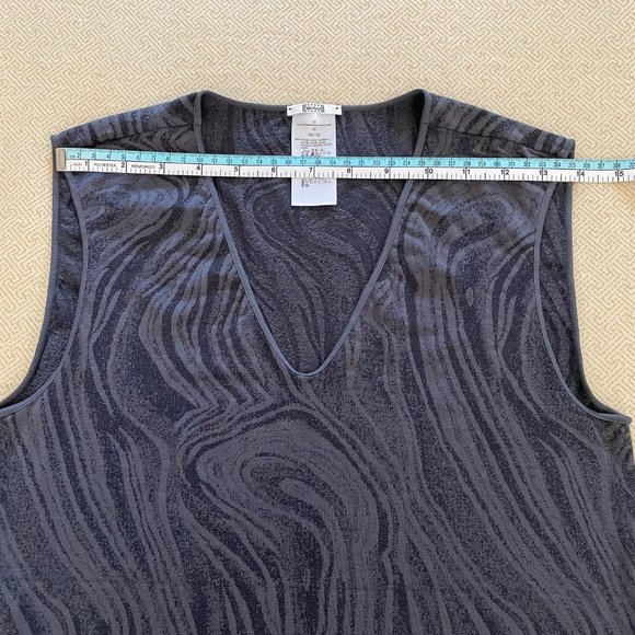 Wolford Stretchy Grey/Black Tank Medium - Picture 3 of 5